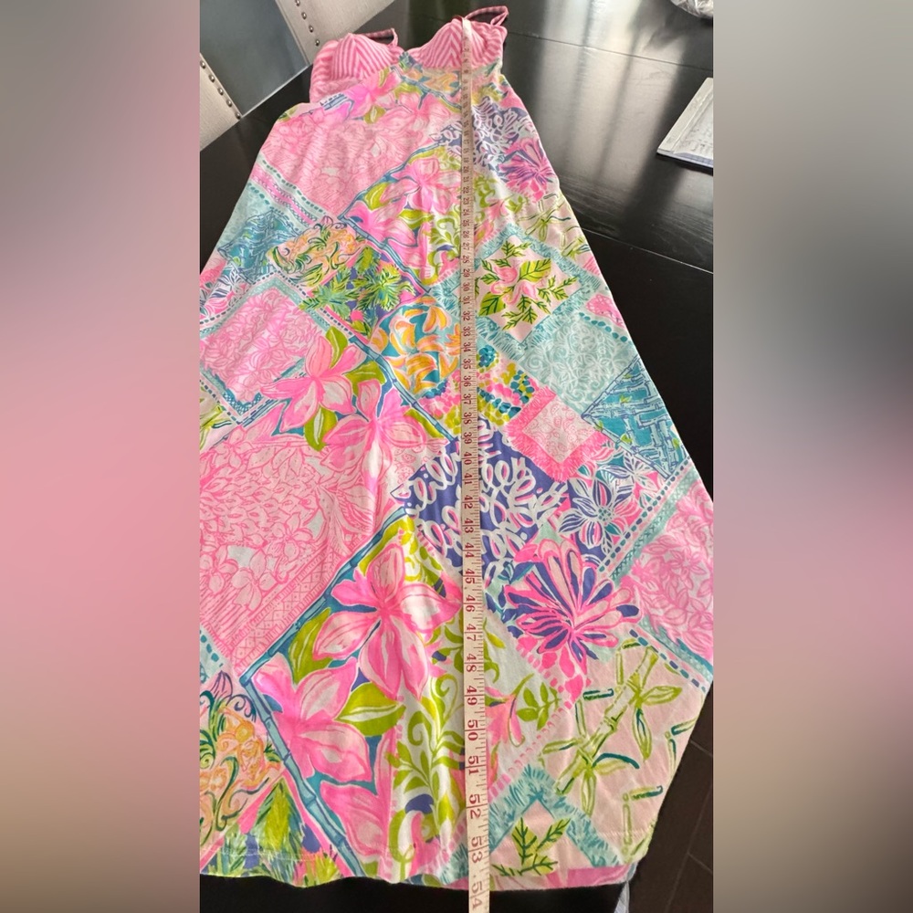 Lilly Pulitzer Maldives Maxi Dress in Multi Block Party Engineered Size 8 - Picture 7 of 13